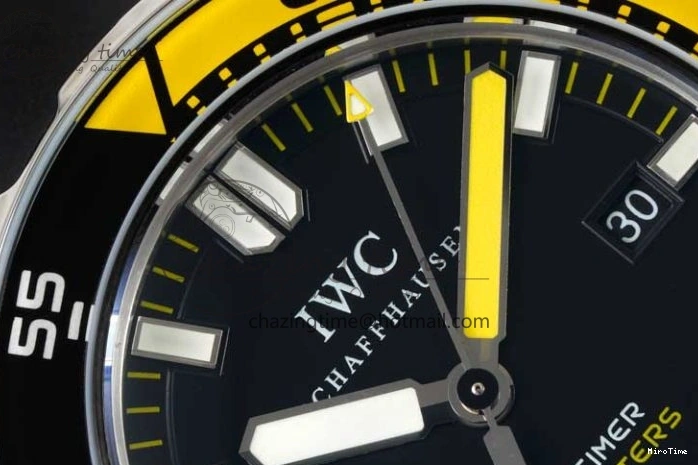 MIROTIME 0429 Bright Aquatimer Automatic SS RSF 1:1 Best Edition Black Yellow Dial on Black Rubber Strap A 7068